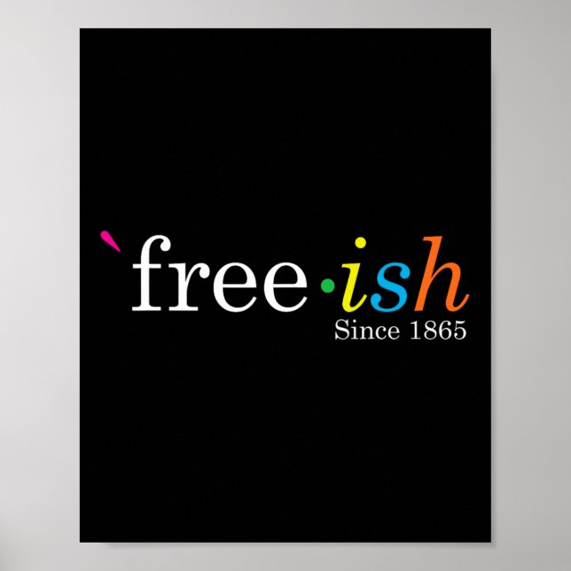 Leish Black History Junetonde Freedom Emancipa Poster (Framsidan)