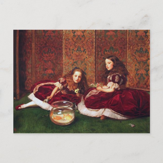 Leisure Hours - John Everett Millais Vykort (Framsida)