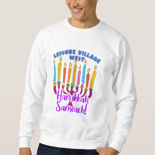 Leisure Village Väster Hanukkah Sweatshirt (Framsida)