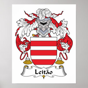 Leitao familjvapensköld poster