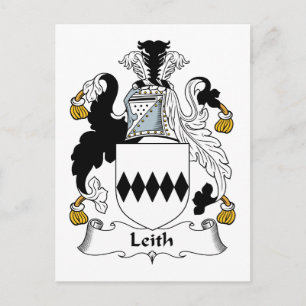 Leith Family Crest Vykort