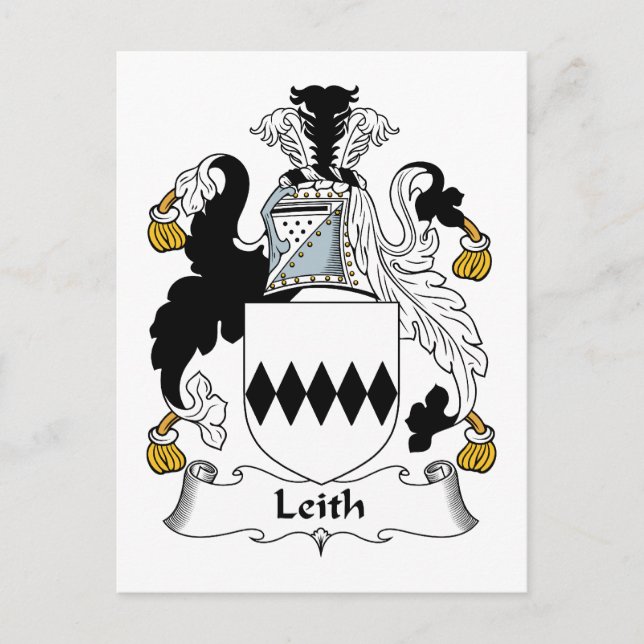 Leith Family Crest Vykort (Framsida)