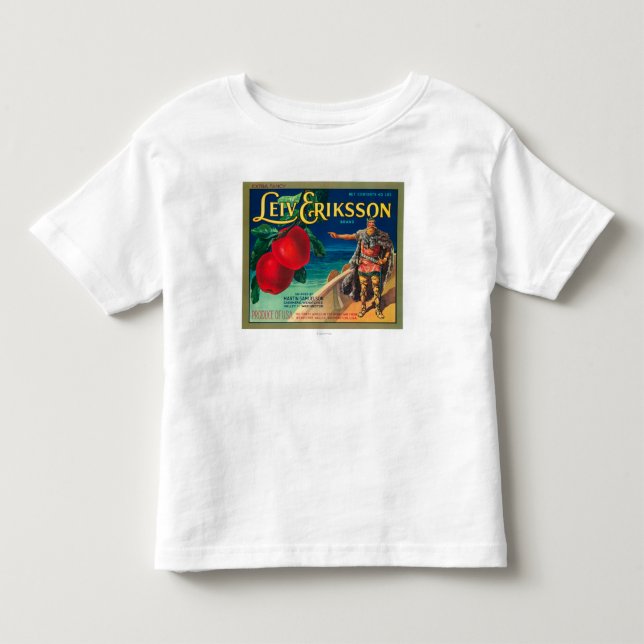 Leiv Eriksson Apple etikett - Cashmere, WA Tee Shirt (Framsida)
