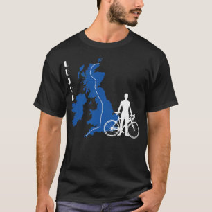 LEJOG Lands End to John O'Groats (Bluewhite) Fitte T Shirt