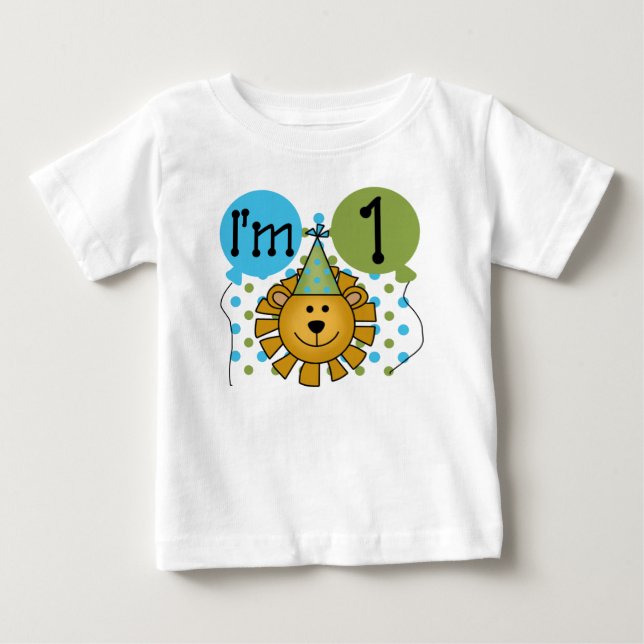 Lejon 1st födelsedag tee (Framsida)