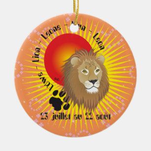 Lejon 23 juillet au 22 août Ornament