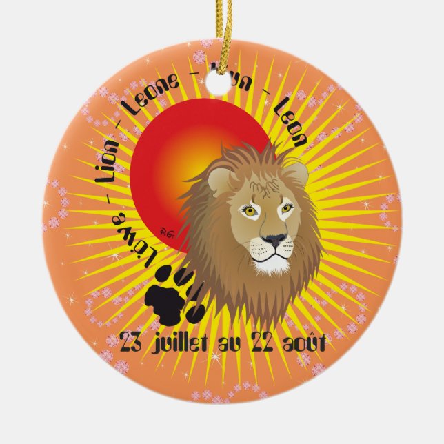 Lejon 23 juillet au 22 août Ornament (Framsidan)