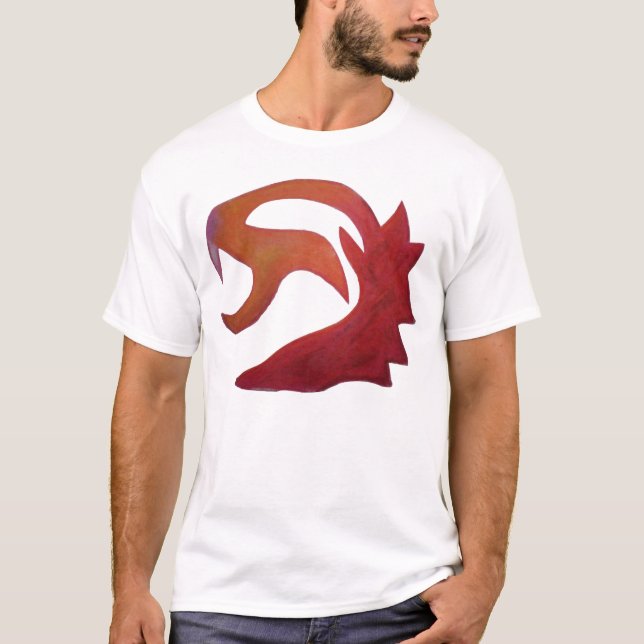 Lejon abstrakt t-shirt (Framsida)