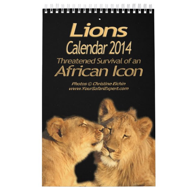 Lejon - afrikansk symbolskalender 2014 kalender (Omslag)