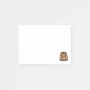 lejon akvarell Leo kung safari djur djungel katt Post-it Block