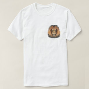 lejon akvarell Leo kung safari djur djungel katt T Shirt