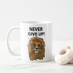 Lejon aldrig Ge uppåt Lejon Kaffemugg