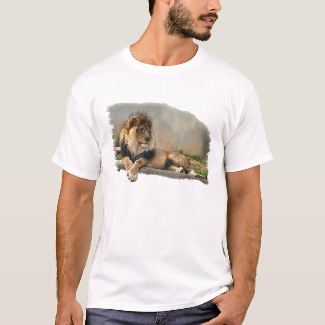Lejon Älskare Art Apparat Tee Shirt (Framsida)