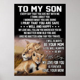 Lejon Älskare till min son Lejon Poster