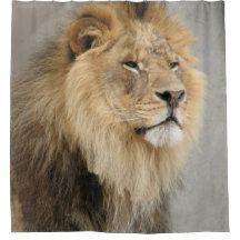Lejon Älskare Wildlife Shower Curtain