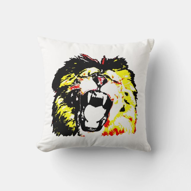 Lejon amerikansk MoJo Pillow Kudde (Framsida)