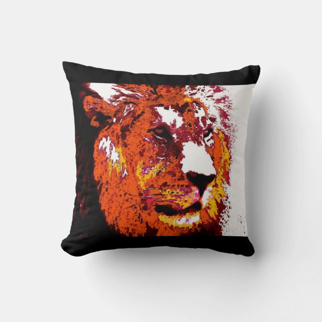 Lejon amerikansk MoJo Pillow Kudde (Framsida)