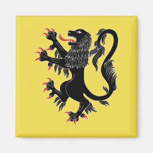 Lejon ampant Sable Magnet
