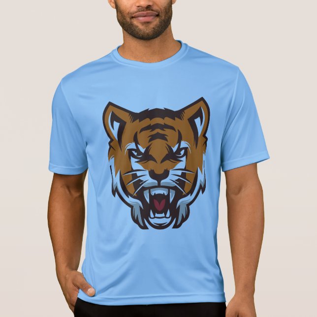 Lejon ansikte majictic ansikte tshirt t shirt (Framsida)