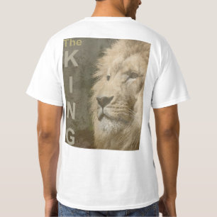 Lejon Ansikte Manar Modern Elegant Template White T Shirt