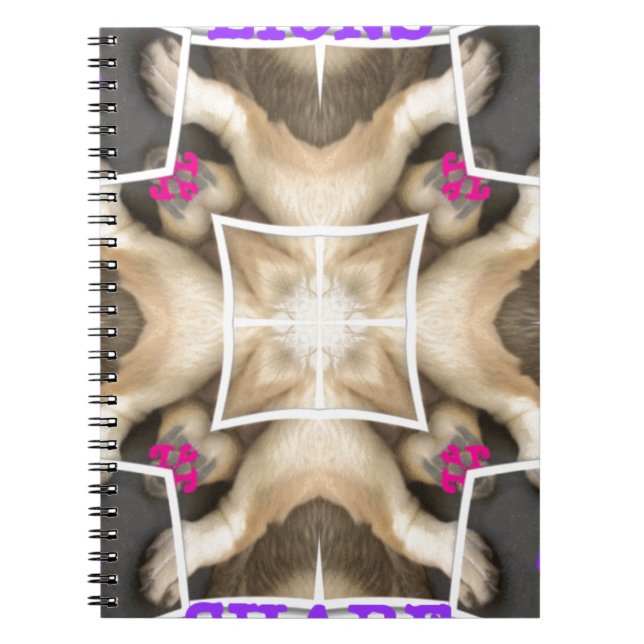 Lejon  anteckningsbok med spiral (Framsidan)