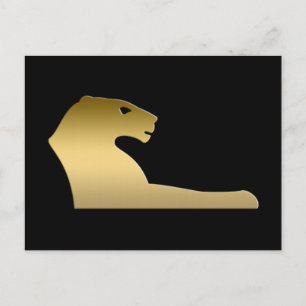 Lejon antikegyptisk gudinna Sekhmet Vykort