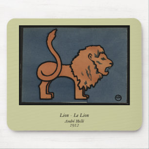 Lejon - antikristare, färgstark illustration av Bo Musmatta