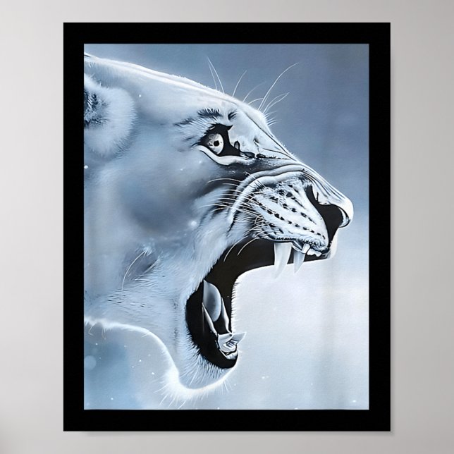 Lejon apa Meme Ragebait Meme Brainrot Gen Poster (Framsidan)