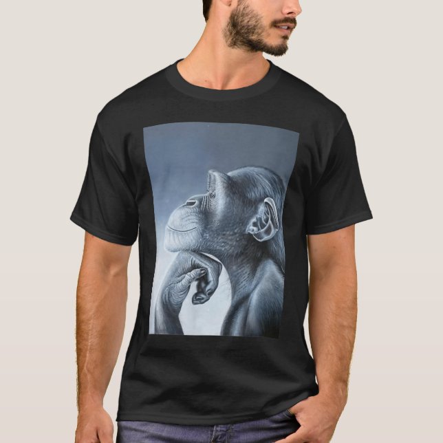 Lejon apa Meme Ragebait Meme Brainrot Gen T Shirt (Framsida)