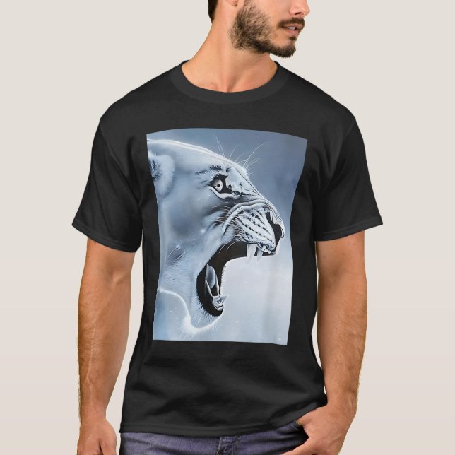 Lejon apa Meme Ragebait Meme Brainrot Gen T Shirt (Framsida)