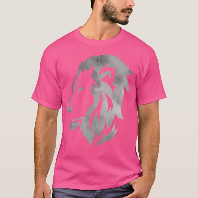 Lejon Art Funny Felidae Large Cat Lover T Shirt (Framsida)