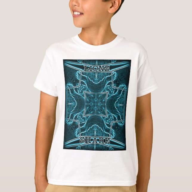 Lejon  Art-utskrift T Shirt (Framsida)