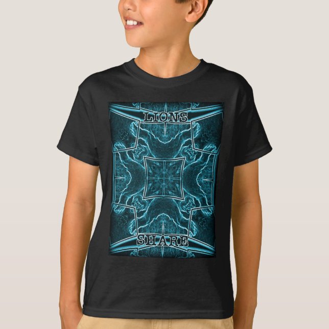 Lejon  Art-utskrift Tee Shirt (Framsida)