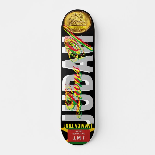 LEJON AV JUDAH  JAMAICANSKT 7 3/4" Skateboard Deck (Framsida)