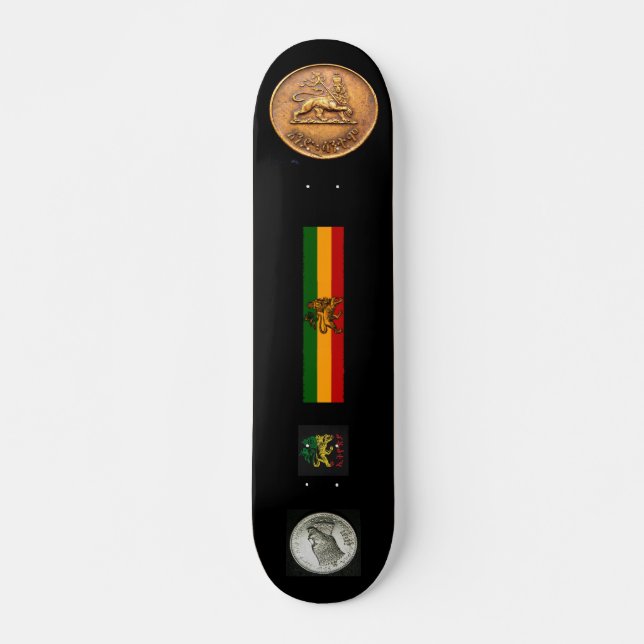 LEJON AV JUDAH Skateboard, 7¾" Däck Mini Skateboard Bräda 18,5 Cm (Framsida)