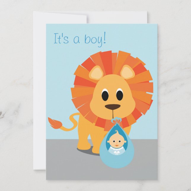 Lejon & Baby - det är en pojke! (Framsida)