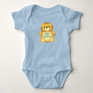 Lejon Baby Shower Zoo Cirkus Blå Pojke T Shirt