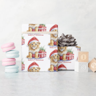 Lejon Babys första jul presentpapper