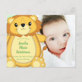 Lejon babystölder Safari Vykort