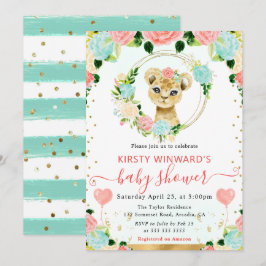 Lejon babystövel för vattenfärgskål för slumpartad inbjudningar