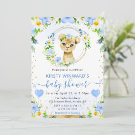 Lejon babystövel för vattenfärgskål för slumpartad inbjudningar