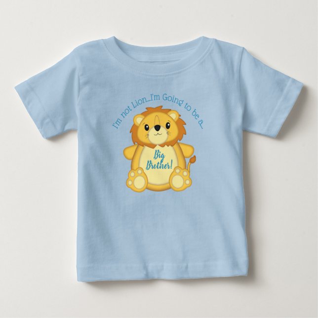 Lejon babystövel Zoo Circus Blue Boy T Shirt (Framsida)