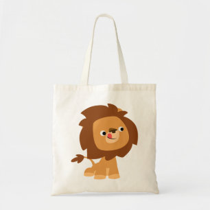 Lejon Bag för Cute Greedy Tecknad Tygkasse