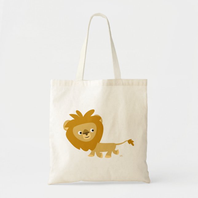 Lejon Bag för Cute Walking Tecknad Tygkasse (Framsidan)