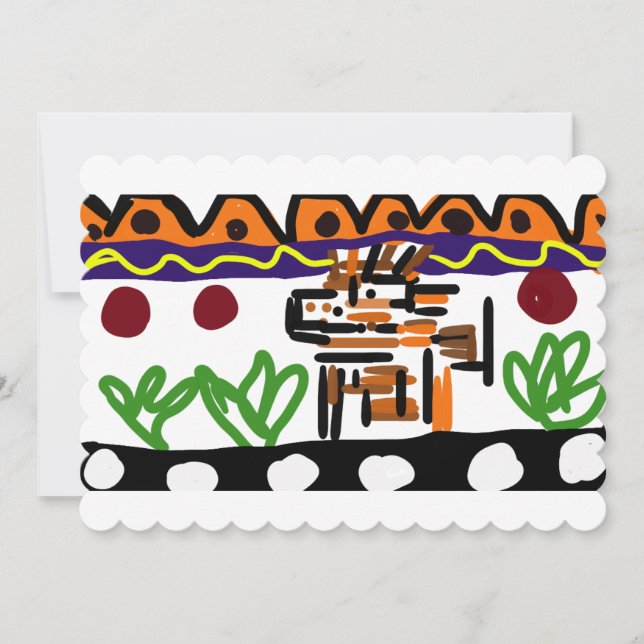 Lejon bakdel inbjudningar (Framsida)