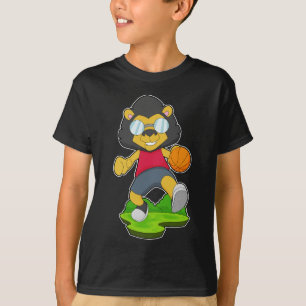 Lejon basketboll t shirt