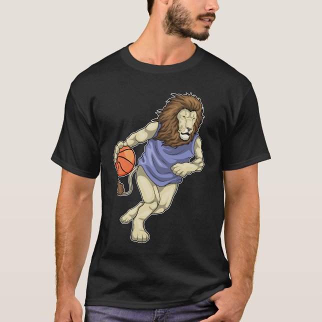 Lejon basketboll t shirt (Framsida)