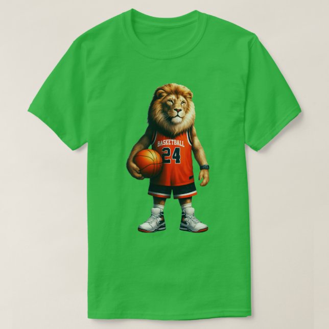 Lejon basketboll t shirt (Design framsida)