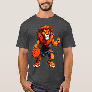 Lejon basketbollspelare / basketboll lejon T-Shirt