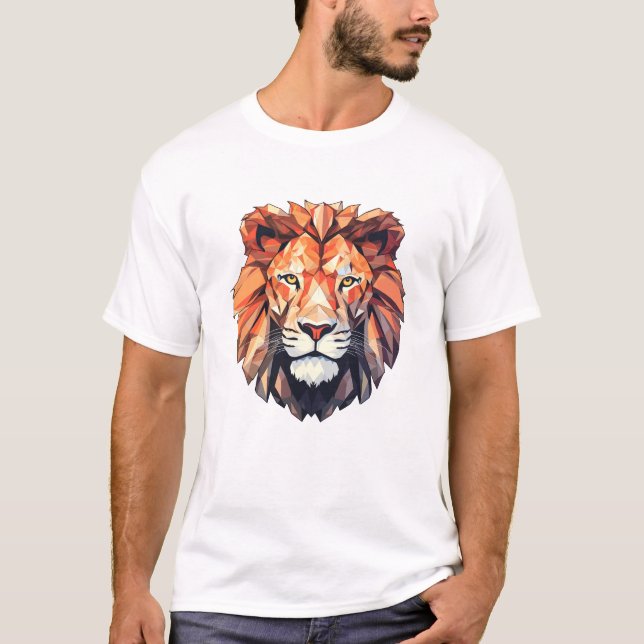 Lejon Beast Animal World Wildlife Beauty Discovery T Shirt (Framsida)